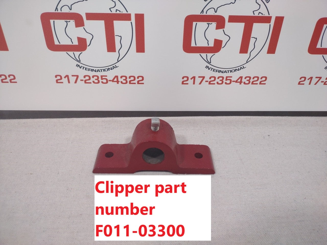 Cast Iron 1” Bore Pillow for Clipper Belt Tightener
