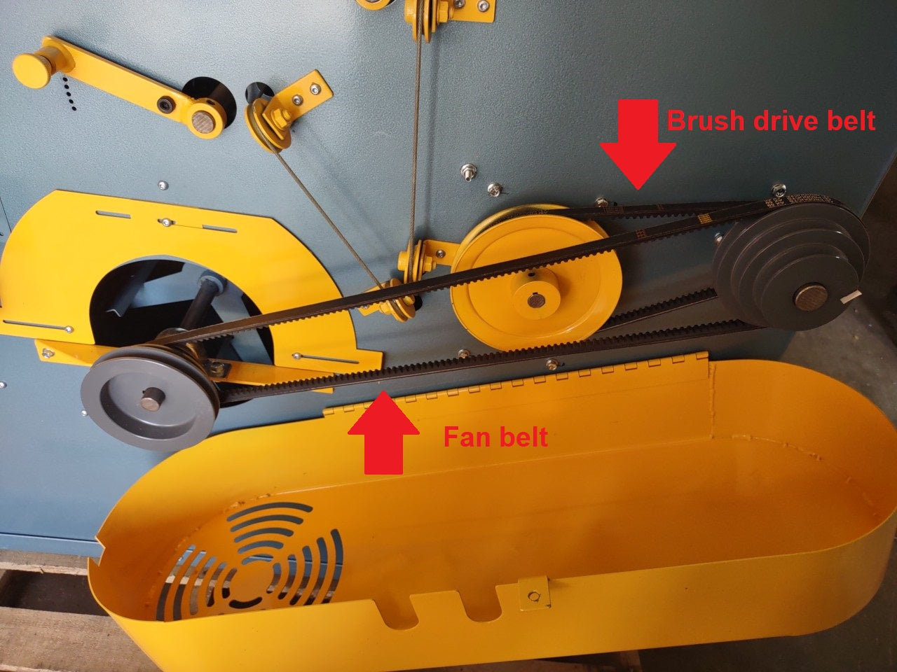 Brush drive belt for Eliminator