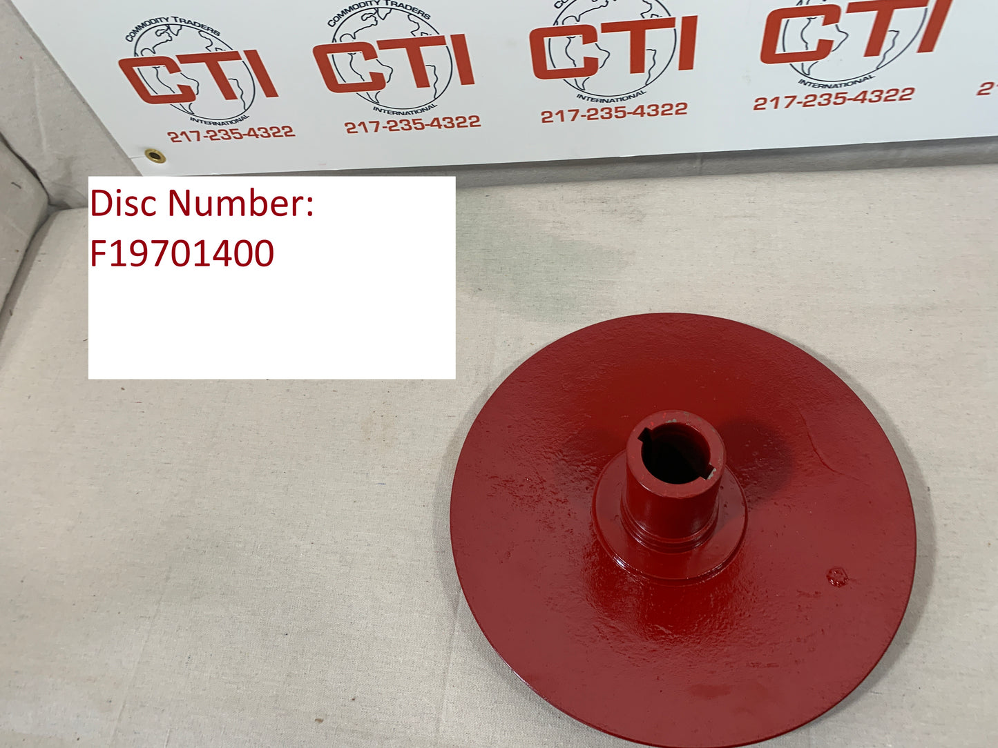12” Thrust End Disc for Clipper Seed Cleaner