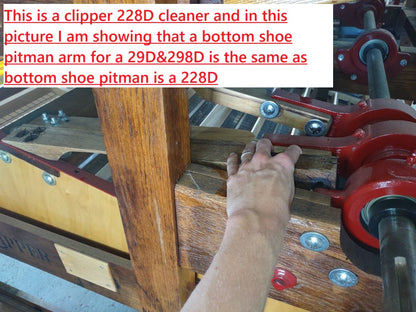 Pitman Arm for Clipper Model 29D, 229D, 298D, and 228D Seed Cleaners