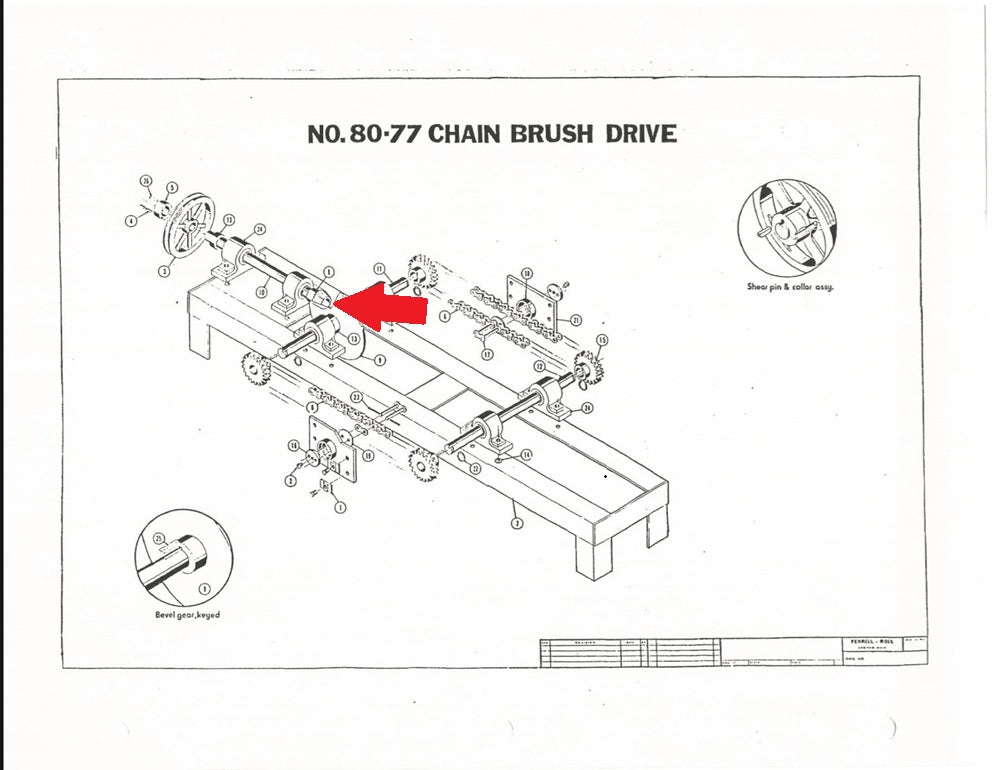 Brush Drive Gear for Number 80 and 80-77 Brush Drive