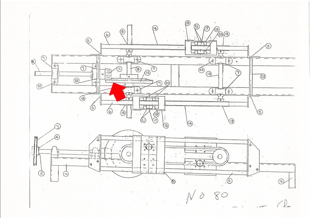 Brush Drive Gear for Number 80 and 80-77 Brush Drive
